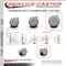 Service Caster 3 Inch MRI Safe Caster with Brake, 7/16 Inch Grip Ring Stem SCC-GR02S75-TPR-GRY-B-71678-MRI - alternate 2